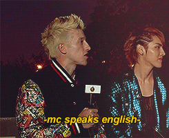 love-exo:edanzgarden:TAO’S FIRST ENGLISH INTERVIEW IN THE U.S.|♥Uh-oh, look what happens when Chen i
