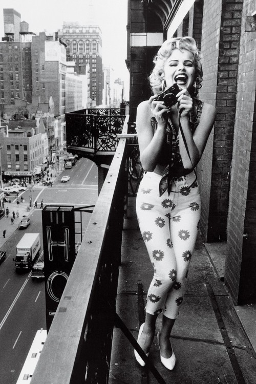 italcock:randydave69:Too beautiful!Marilyn at the Chelsea Hotel, 23rd Street @7/8 Ave’s…..Nope.Eva H