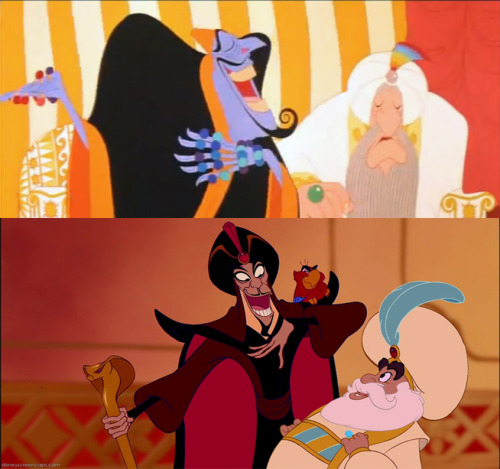 lamotrijane:Just a few visual comparisons between Richard Williams’ The Thief and the Cobbler and Di