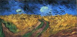 lonequixote:  Wheatfield with Crows, 1890