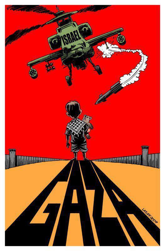 pickmitas:  En este preciso momento Israel bombardea Palestina una vez más. Y a