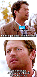 drunkenwords:Cas: I’m with you, if that’s alrightSam: It is, right? You two are good?Dean: YeahI&rsq