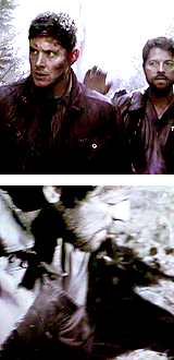 drunkenwords:Cas: I’m with you, if that’s alrightSam: It is, right? You two are good?Dean: Yeah