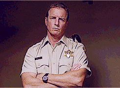 soldieronbarnes:  Sheriff Stilinski is having none of your shit today. 
