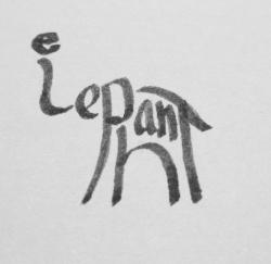 withmyheartwideopen:  row04:  Calligraphy elephant  Liz!