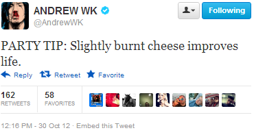 nudityandnerdery:  nudityandnerdery:  Somehow, I feel like following Andrew W.K.