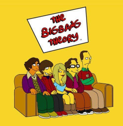 Big-Bang-Bazinga:  Simpsons Big Bang Theory. Two Great Shows Mixed Into One.