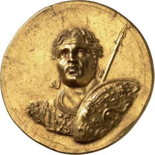 archaicwonder:3rd Century Alexander the Great Roman Gold MedallionPart of the Aboukir Treasure, a se