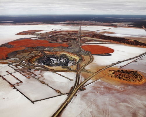 Residual Landscape, Silver Lake Operations,Lake Lefroy, Western Australia, 2007 “These images are meant as metaphors to the dilemma of our modern existence; they search for a dialogue between attraction and repulsion, seduction and fear. We are drawn