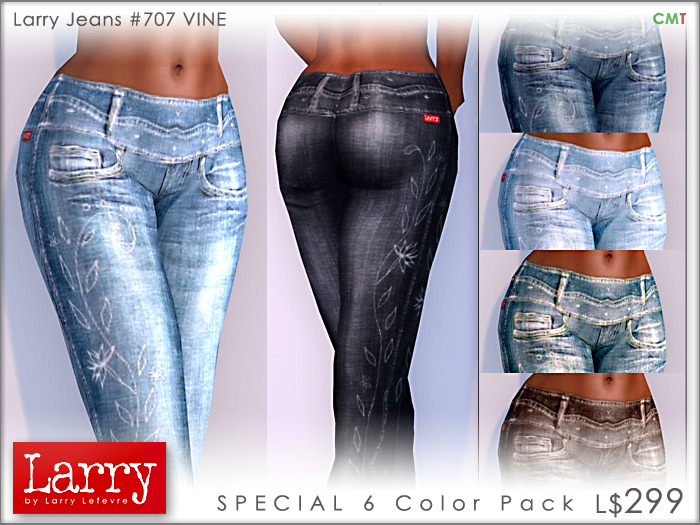 Larry Jeans — LARRY JEANS - 707 VINE - 6 Color Pack High Waist