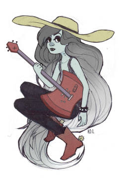 Boogsss:  I Drew Marceline In Class Today And Colored It In Sai  