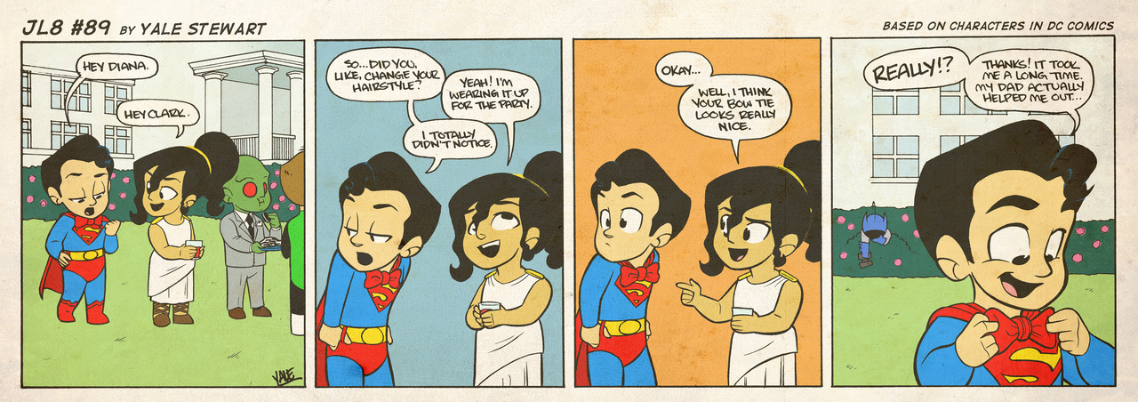 jl8comic:
“JL8 #89 by Yale Stewart
Based on characters in DC Comics. Creative content © Yale Stewart.
Like the Facebook page here!
”