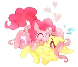 galleryofhorses:  Pinkie and Fluttershy by GH 
