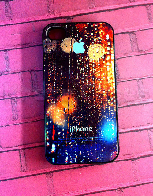 iphone 4 Case iPhone 4s case Rain Drop with Apple by KrezyCases on We Heart It. http://weheartit.com/entry/41542934