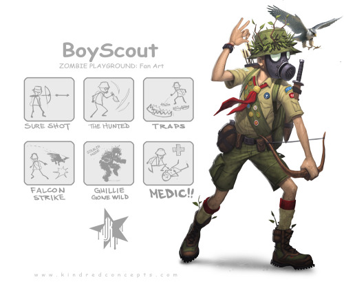 flickerfreaker:  Remember Zombie Playground? These amazing fanarts are created by concept artist Jomaro Kindred, aka Gill Bates. 