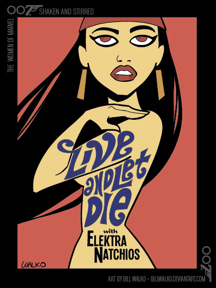 timetravelandrocketpoweredapes:  The Women of Marvel / Shaken and Stirred by Bill Walko  Artist: DeviantArt 
