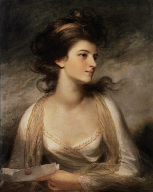 Portrait of a Lady as Evelina (c. 1780-1789). John Hoppner (1758-1810). Oil on canvas.In the 1778 no