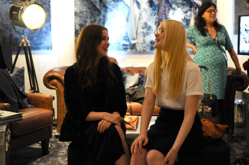 localshop: Elle Fanning, Alice Englert attend the Guess Portrait Studio during the Toronto Internat