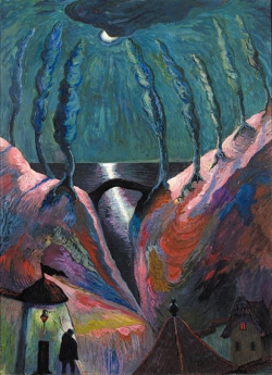 Hierarchical-Aestheticism:  Marianne Von Werefkin, Nuit Fantastique, C. 1910 