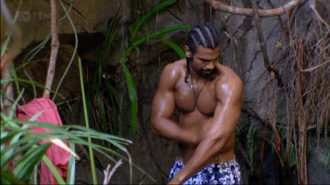 irishgreysfan:  David Haye taking a shower in the jungle  