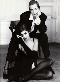 girls-will-be-boys:  Cindy Crawford, Tatiana