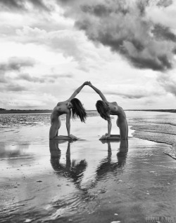 mikedunn:  “Serenity Point” One of those days where there was no one on the beach the whole time we were there. 90 minutes of two beautiful woman running around in the low tide and me to photograph it. Damn I miss the warmer weather :-( ©Michael