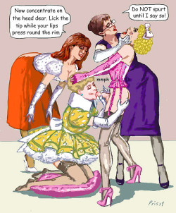 mercedesquinnthetgirlmistress:  sissymaidsylvie:  what sissies do best  No doubt that Group Session Sissies is the most effective way of multiple sissy feminization. You can only submit to the Tgirl Mistress from here. 
