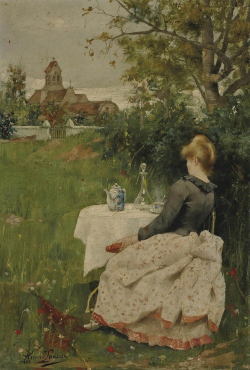 Adrien-Henri Tanoux: Un café l’après-midi, 1888.