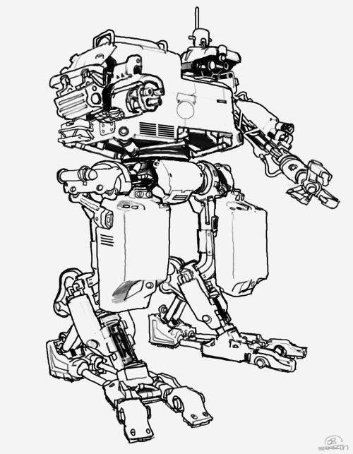 IDsoftware. Rage. 2008. mech concept art.