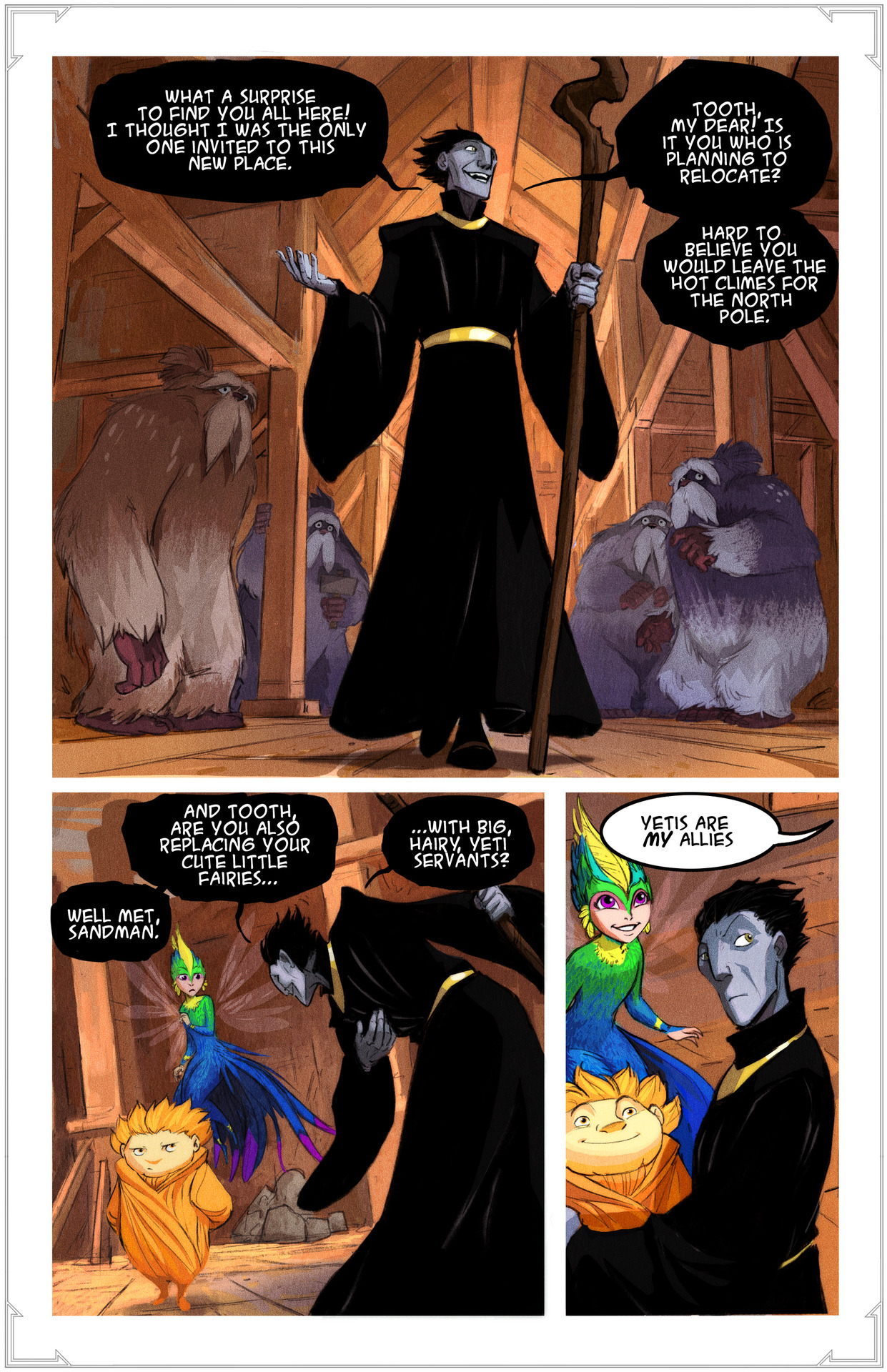 dreamworksanimation:  Travel back in time! Pitch meets the newly-assembled Guardians