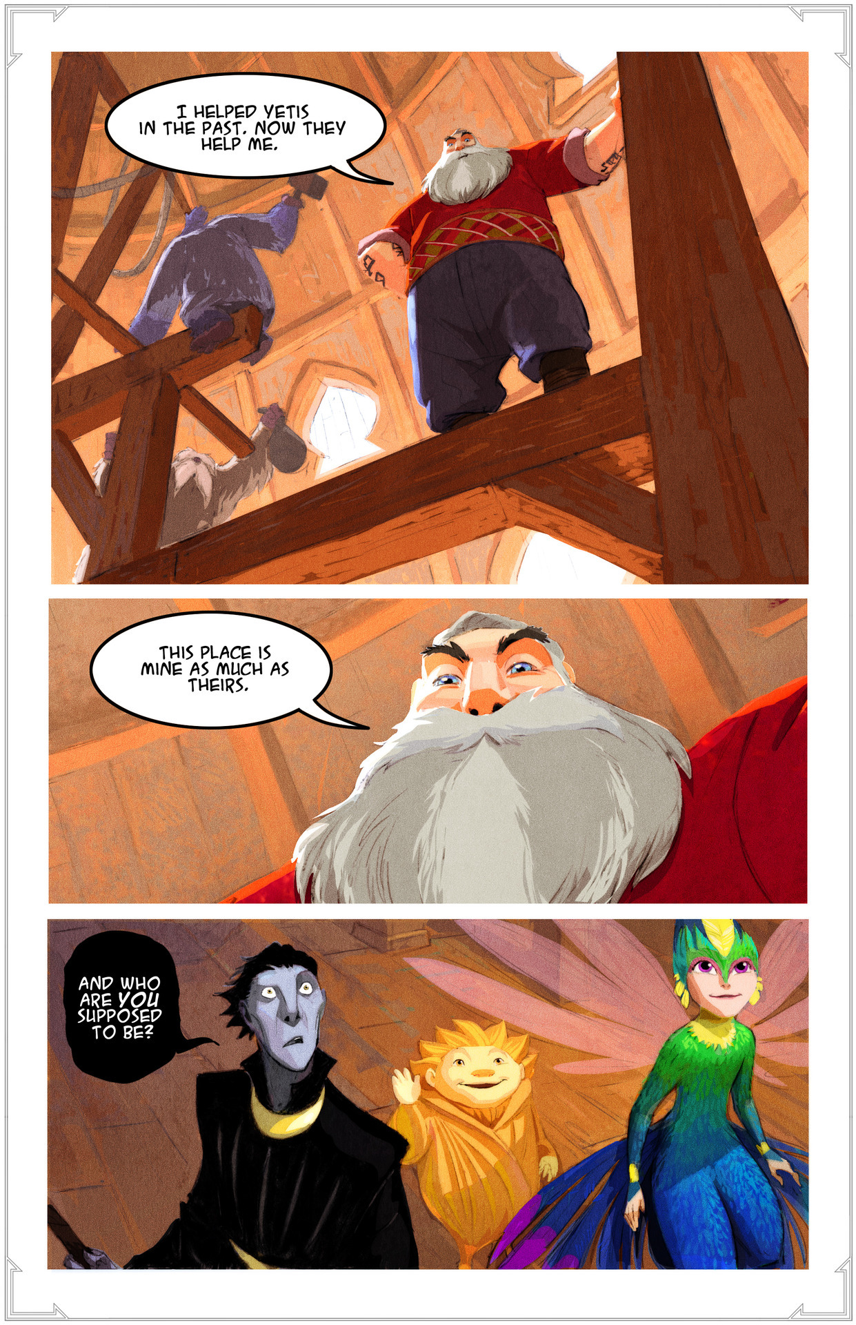 dreamworksanimation:  Travel back in time! Pitch meets the newly-assembled Guardians