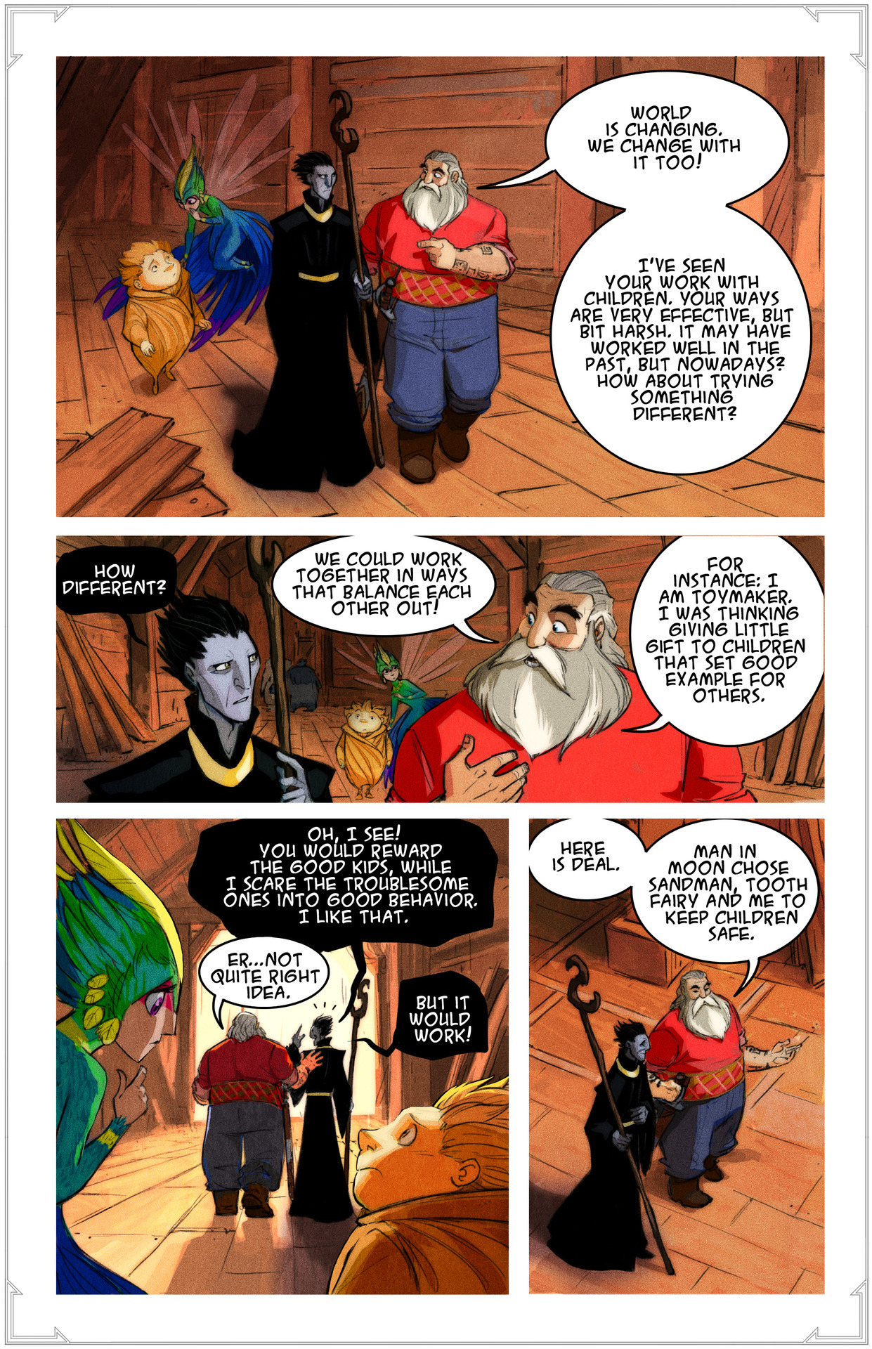 dreamworksanimation:  Travel back in time! Pitch meets the newly-assembled Guardians