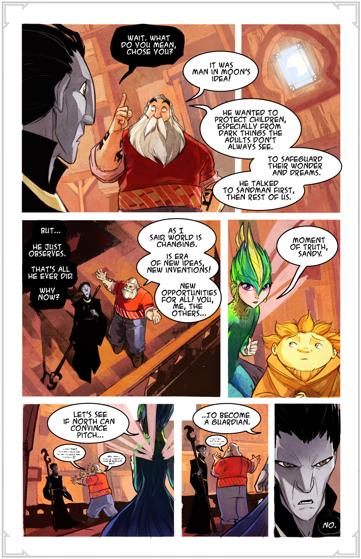 dreamworksanimation:  Travel back in time! Pitch meets the newly-assembled Guardians