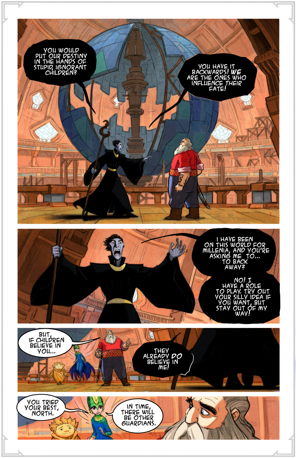dreamworksanimation:  Travel back in time! Pitch meets the newly-assembled Guardians