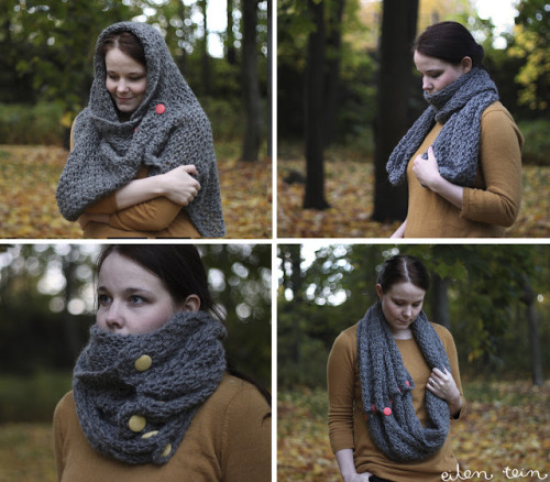 DIY Knitted Tadaa! Scarf Tutorial and Free Pattern from Eilen Tein here. She&rsquo;s using 