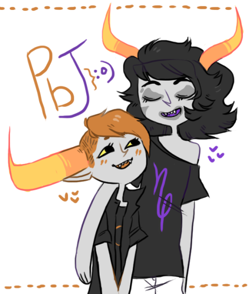 araneaserket:quick pbj sketch for jamesies bday!!! :@