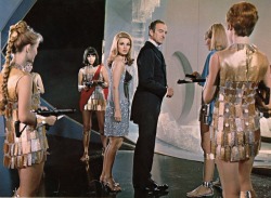Barbara Bouchet &amp; David Niven in Casino Royale, 1967.