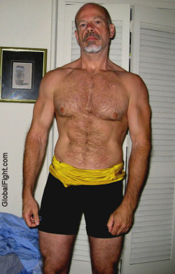 Wrestlerswrestlingphotos:  Muscular Ripped Muscled Grandaddy Jock
