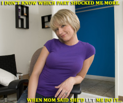 A Mother That Helps Her Son Jack Off On Her. Truly A Special Breed Of Mom, This One.