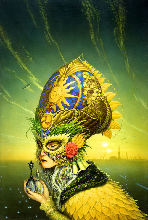 theartofmichaelwhelan: THE SUMMER QUEEN (1990) by Michael Whelan, cover for the book by Joan Vinge.