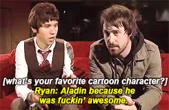 itwasalwaysyourachelmilly:‘Aladdin cos he was fucking awesome’- still my favourite ryan ross quote.