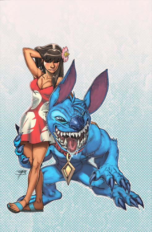 nexusphantoms:  brain-food:  They’ve grown up. Lilo & Stich, Boo & Mike.by Joshua Ravello  YOOOOOOOO