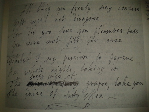 An example of a handwritten verse.