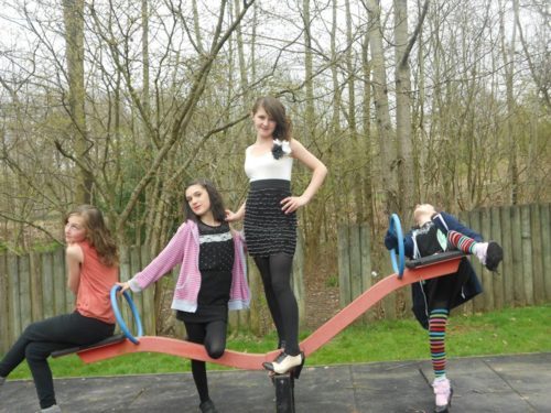 lord-ratchet:  im the striped tights girl on the seesaw of life 