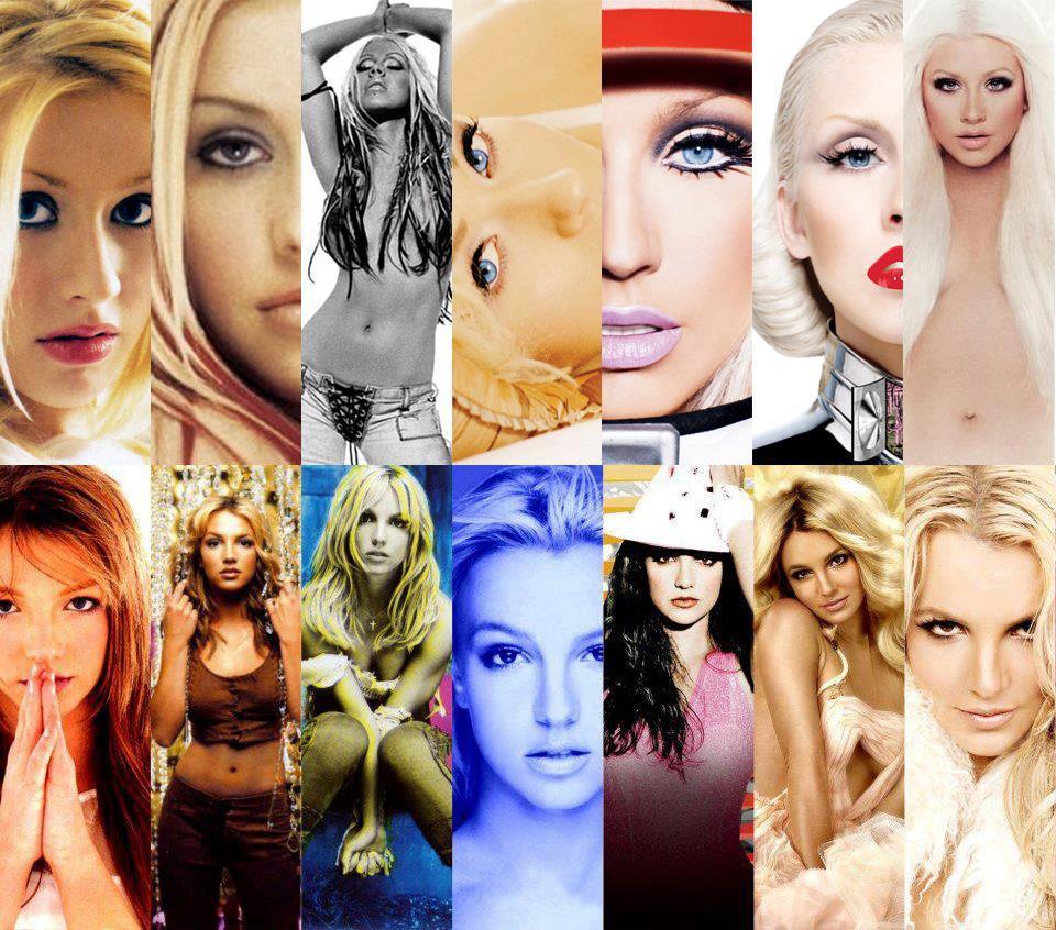 alan-nahum:  Britney Spears and Christina Aguilera.