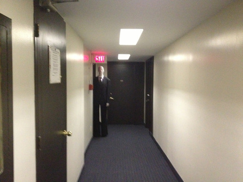 d0rkninja:  I saw Slenderman standing at the end of the hallway, staring at me…