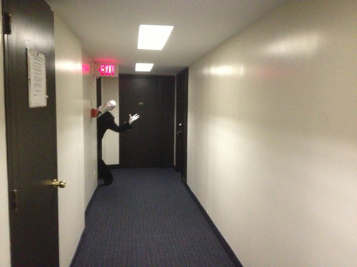 d0rkninja:  I saw Slenderman standing at the end of the hallway, staring at me…