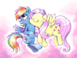 ponett:  Awe C’mon by ~FlutterDashWhore  Awww &lt;3