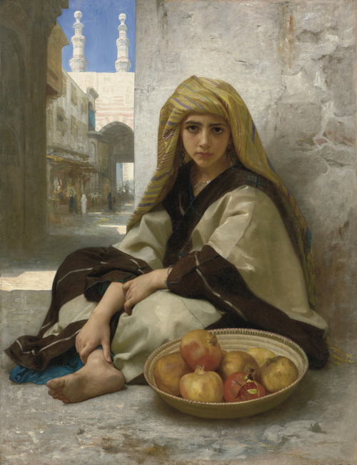 artoficeandfire: pmikos: William Adolphe Bouguereau Marchande de grenades, 1875 (by hauk sven) Lorez