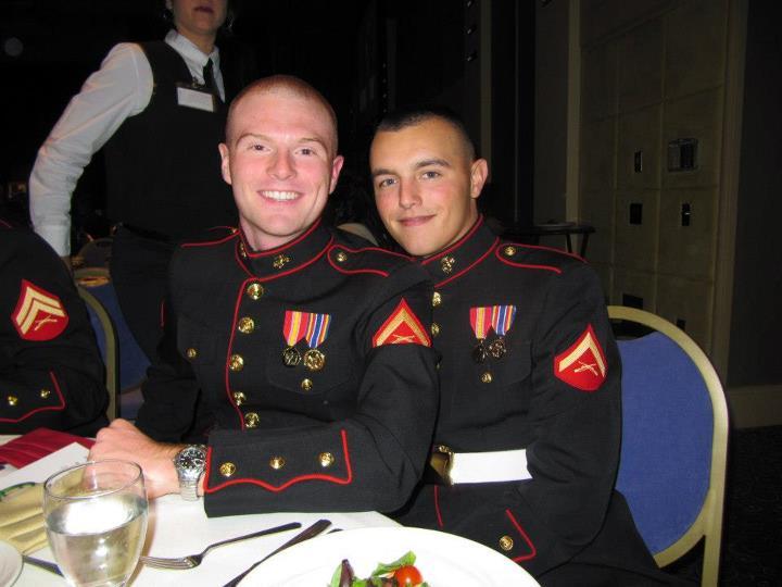 fuckyeahgaycouples:  Me and my boyfriend at the Marine corps ball. 